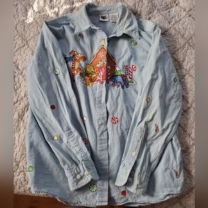 Vintage Winnie the Pooh gingerbread denim